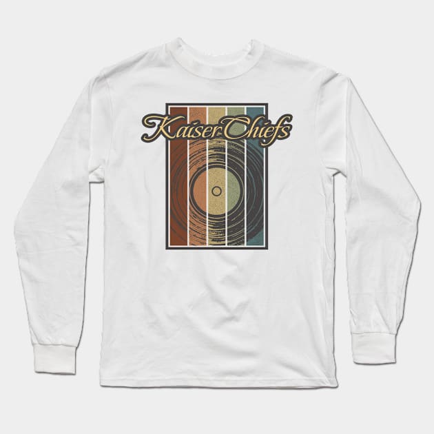 Kaiser Chiefs Vynil Silhouette Long Sleeve T-Shirt by North Tight Rope